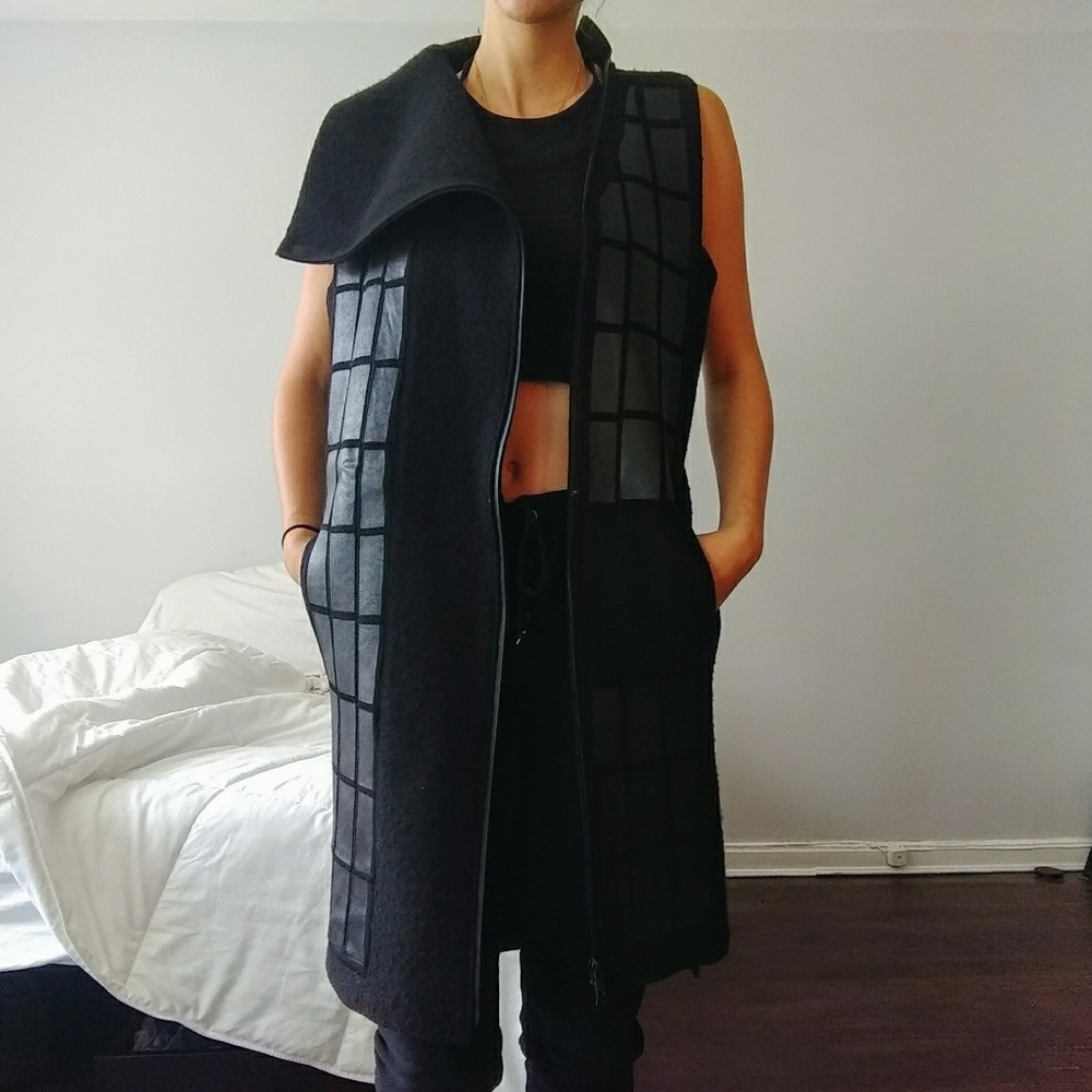 Y-3 ASYMMETRIC VEST JACKET